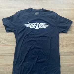 Navy Blue Straight Down T-Shirt Size Small